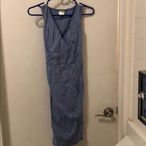 Blue maternity dress